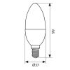 LED лампа дневна светлина MCL 8W E14 4458